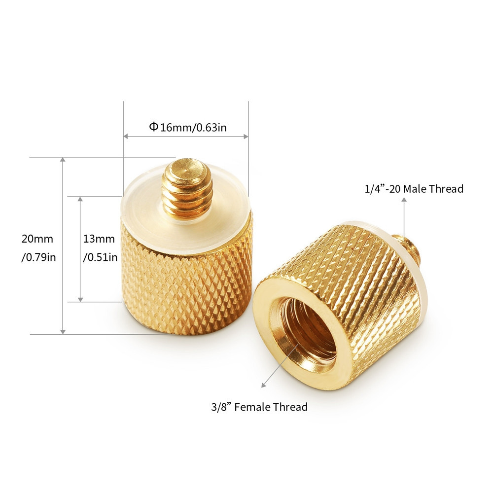 SmallRig Thread Adapter with female 3/8" to male 1/4" thread 1027