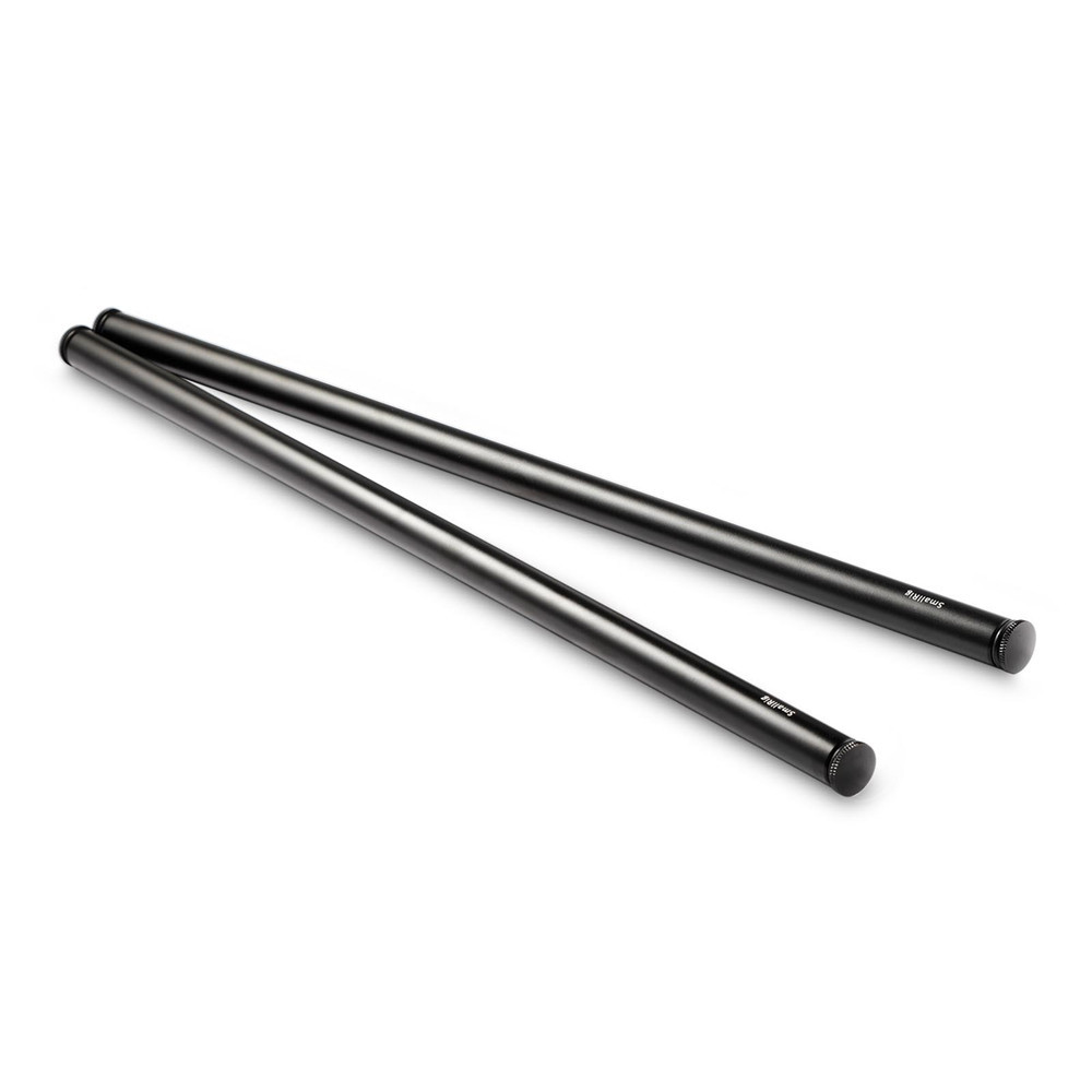 SmallRig 2pcs 15mm Black Aluminum Alloy Rod(M12-40cm) 16inch 1054