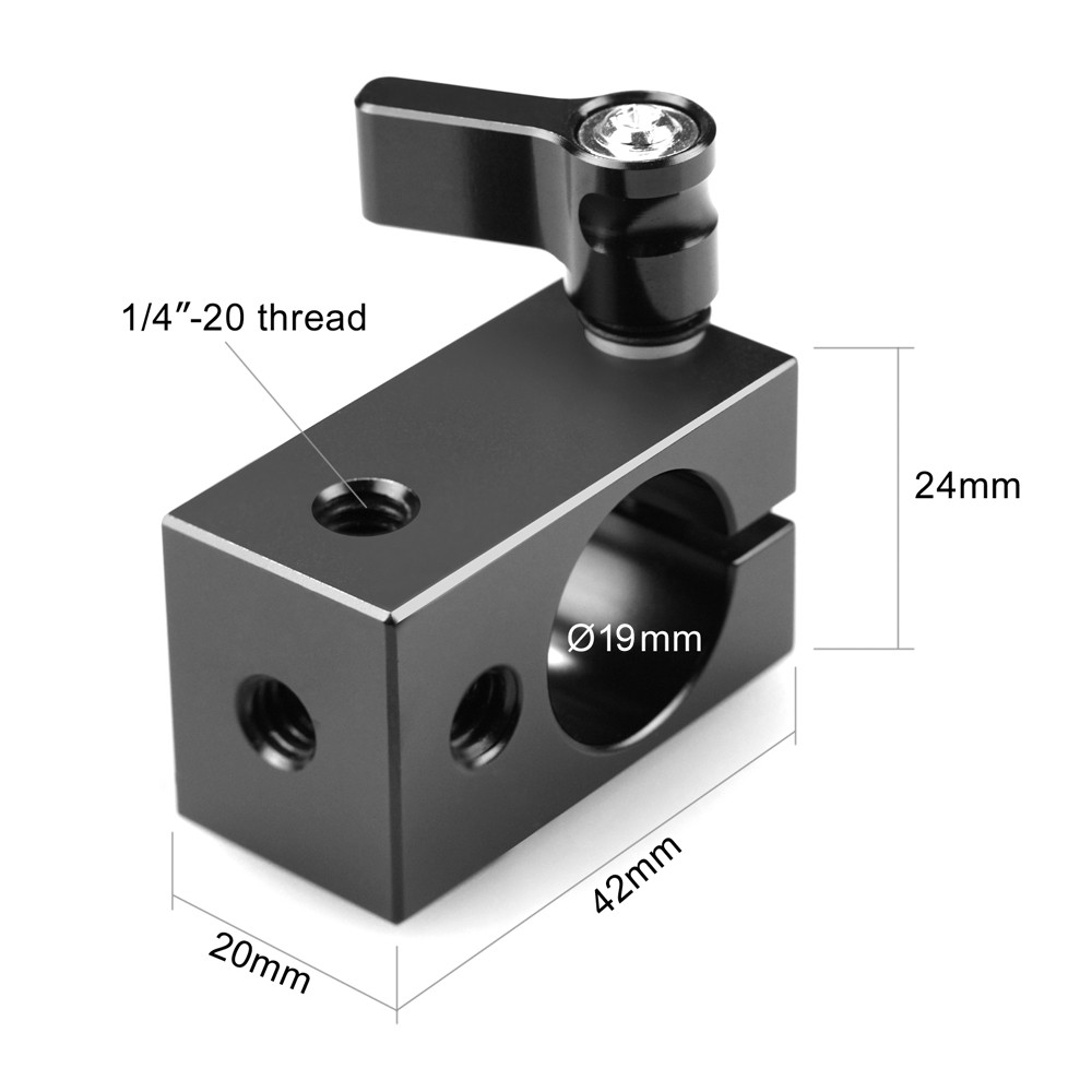 SmallRig 19mm Rod Clamp with Threads 1063