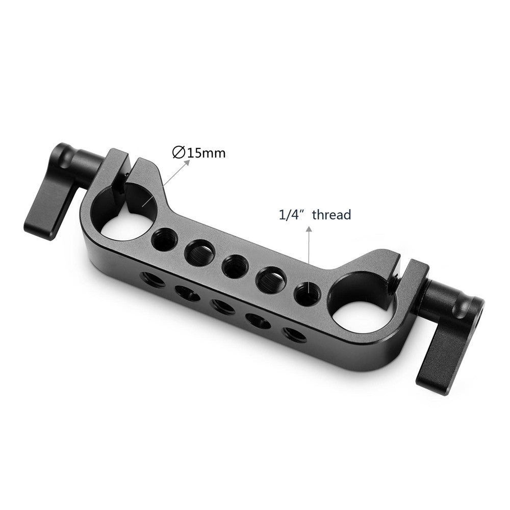 SmallRig Dual 15mm Rod Clamp with 1/4" Threads 1078