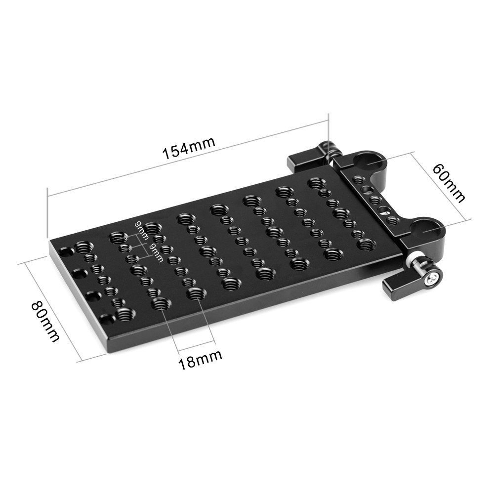 SmallRig Cheese Plate with Dual 15mm Rod Clamp 1093