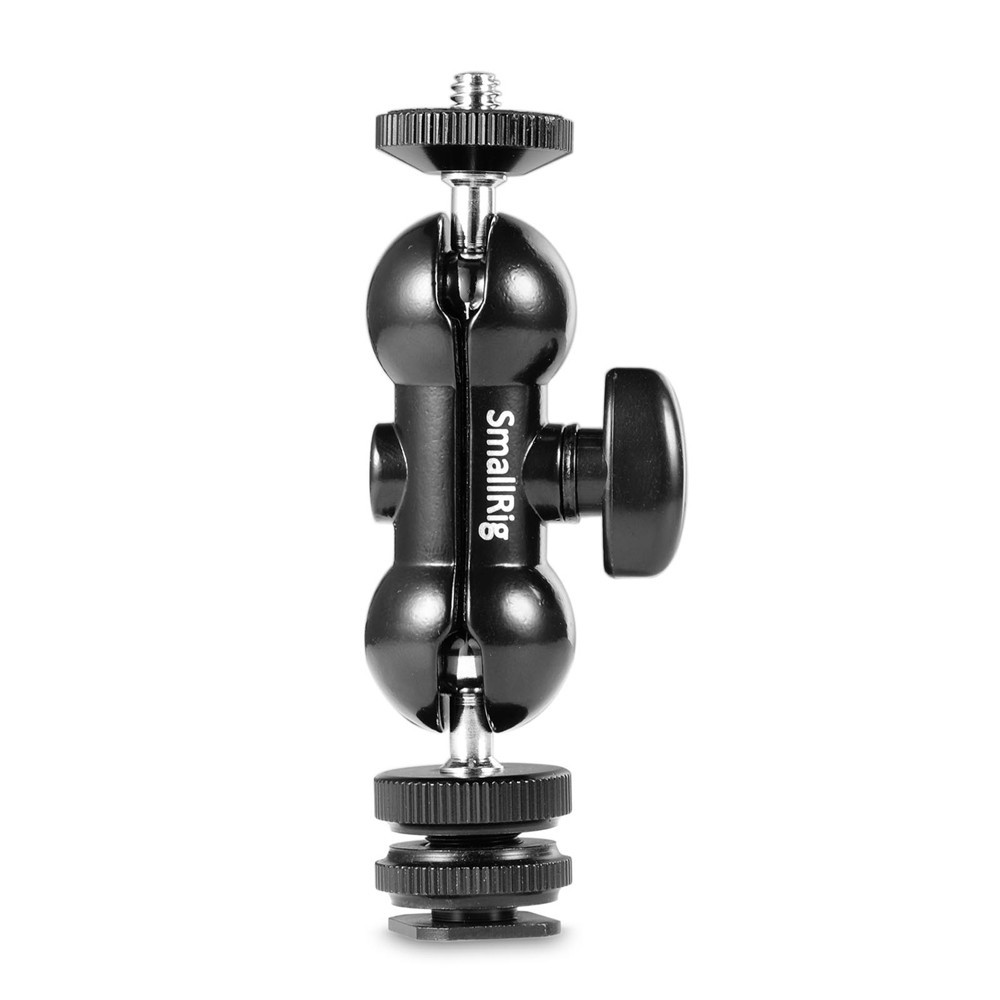 SmallRig Double Ball Heads with Cold Shoe and Thumb Screw 1135