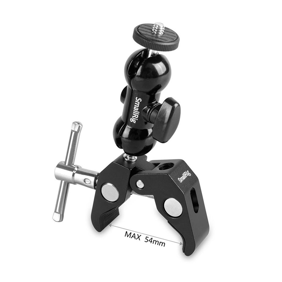 SmallRig Super Clamp with Double Ball Heads (1/4"-20 Screws) 1138