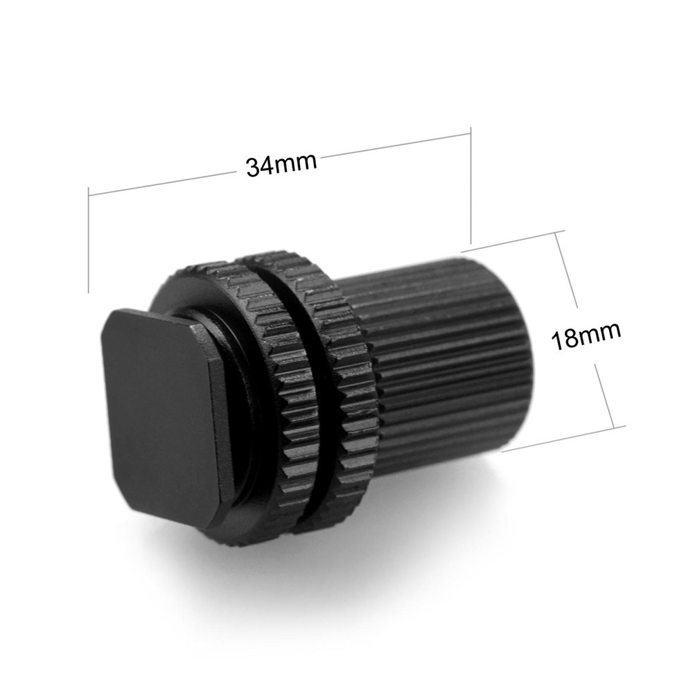 SMALLRIG 1/4'' Thread Cold Shoe Adapter with 1/4'' Thread Barrel Nut 1562