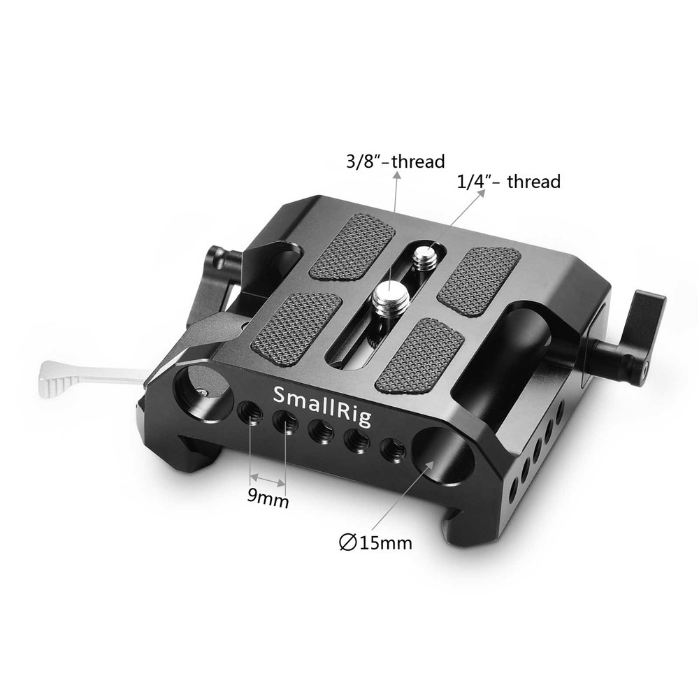 SmallRig Baseplate (Arri Style) with Dual 15mm Rod Clamp 1642