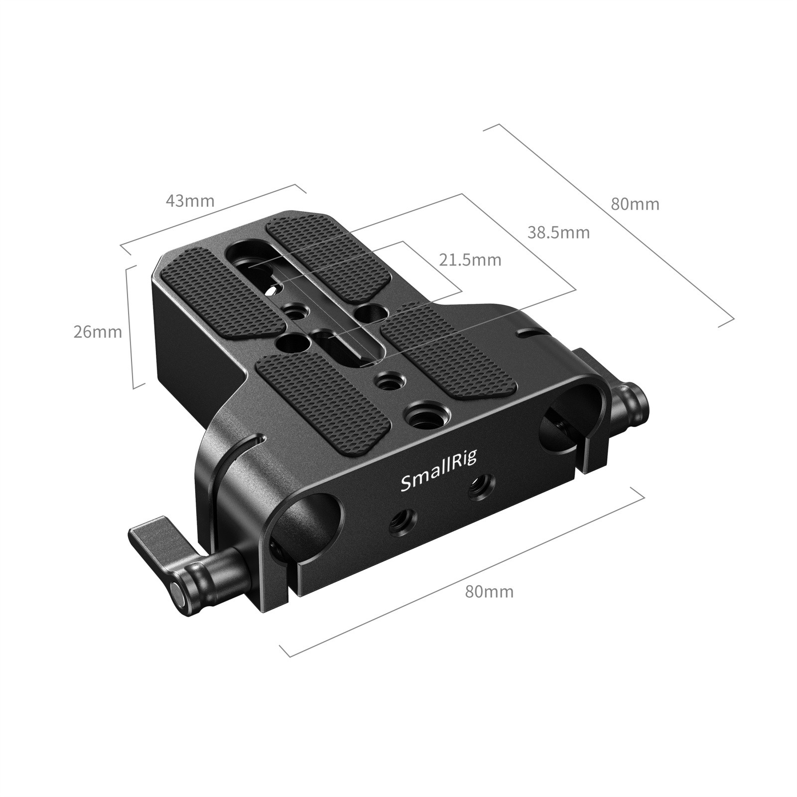 SmallRig Baseplate with Dual 15mm Rod Clamp 1674