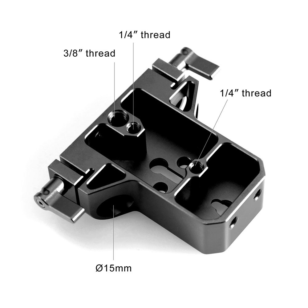 SmallRig Baseplate with Dual 15mm Rod Clamp 1674
