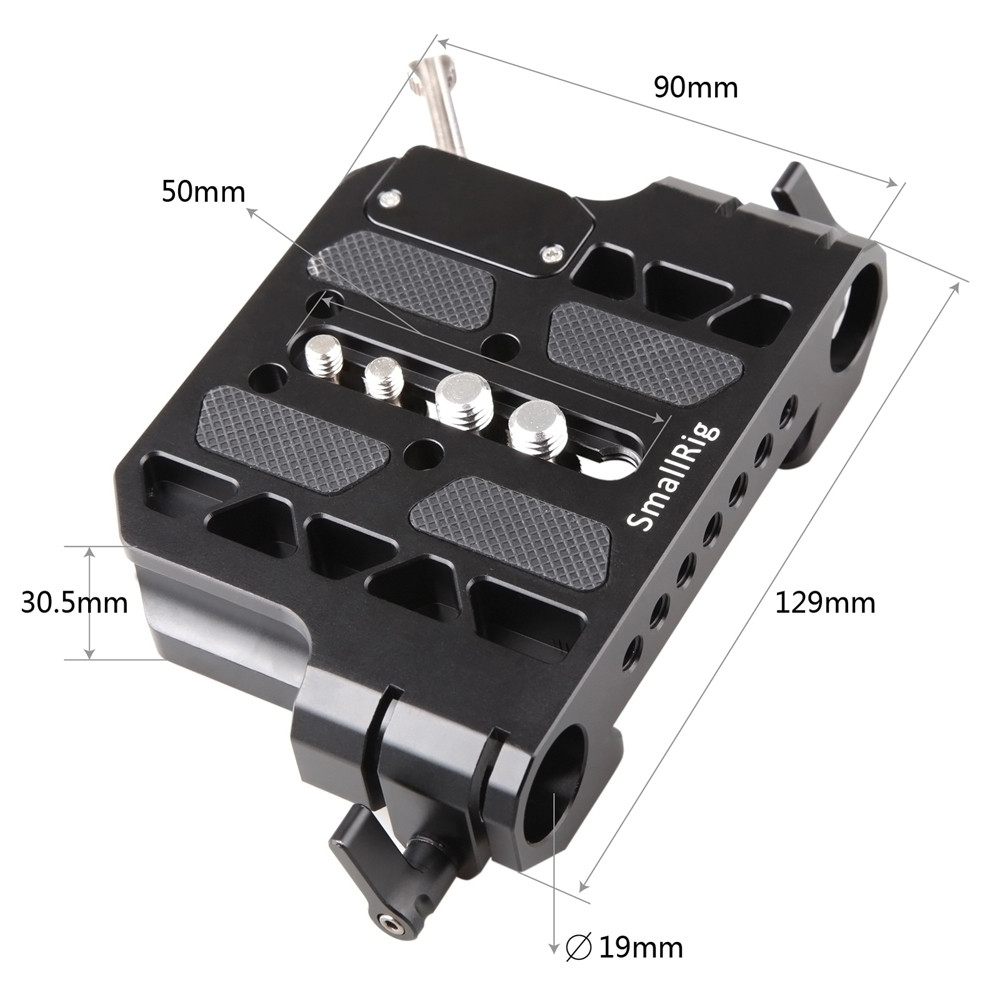 SmallRig Arri Dovetail Clamp with 19mm Rod Clamp 1757