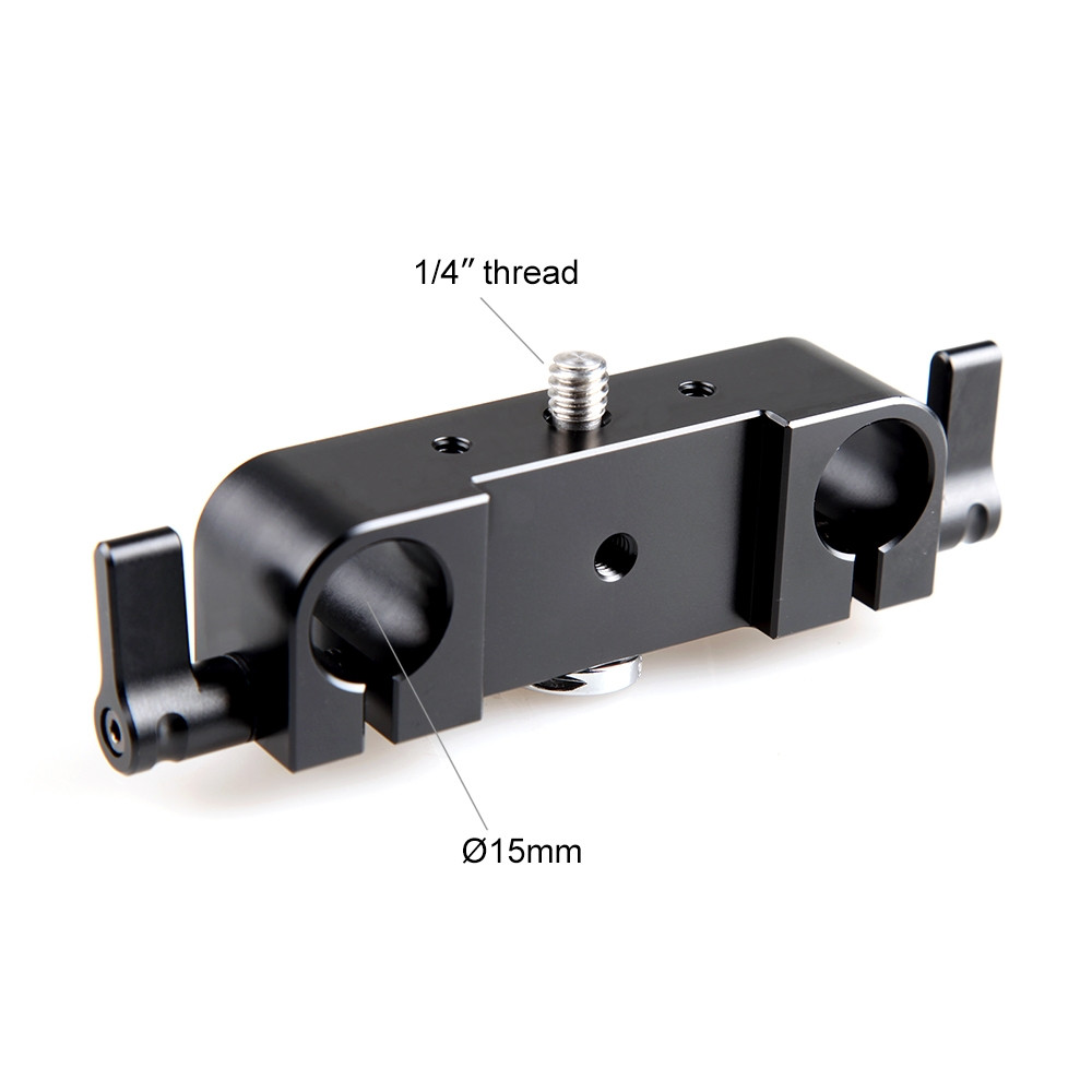 SmallRig Dual 15mm Rod Clamp with Threads 1806