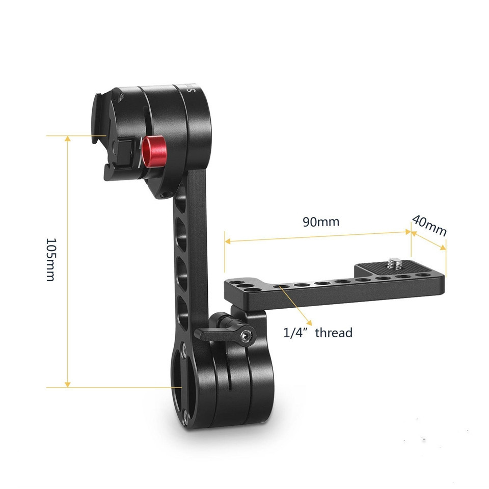 SmallRig EVF Mount LCD Monitor Bracket with Built-in Nato Clamp - 1897C