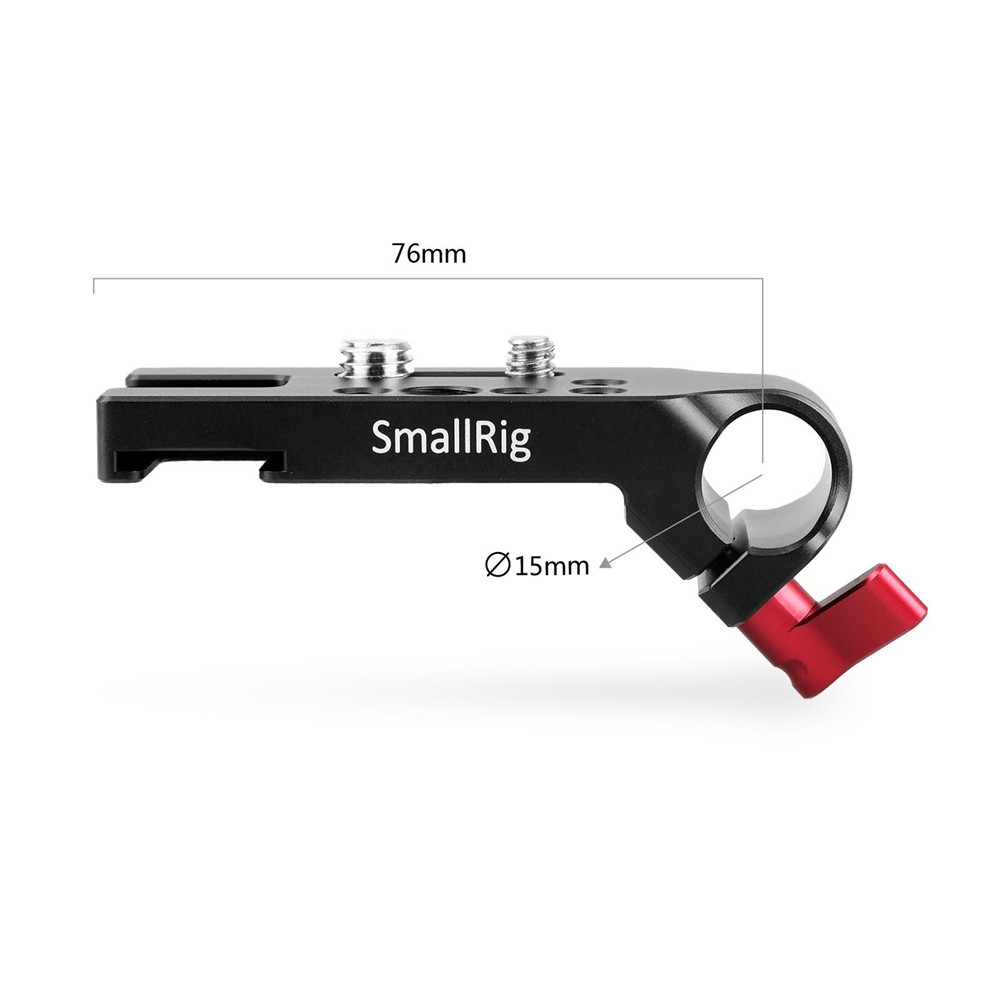 SMALLRIG Mini Mounting Plate with 15mm Rod Clamp 1906