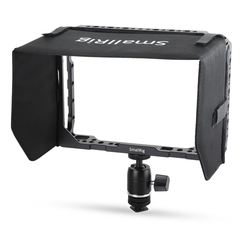 SMALLRIG 7" Monitor Cage with Sunhood for Blackmagic Video Assist 1988
