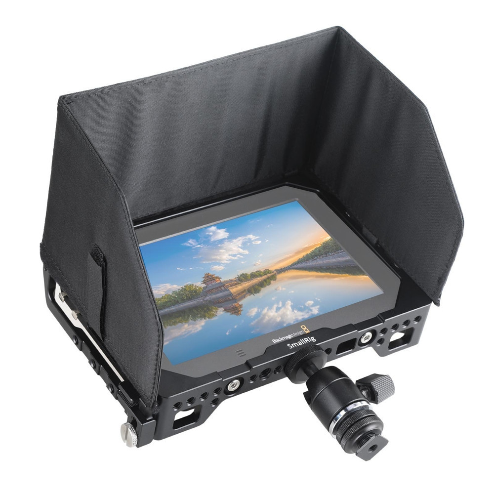 SMALLRIG 7" Monitor Cage with Sunhood for Blackmagic Video Assist 1988