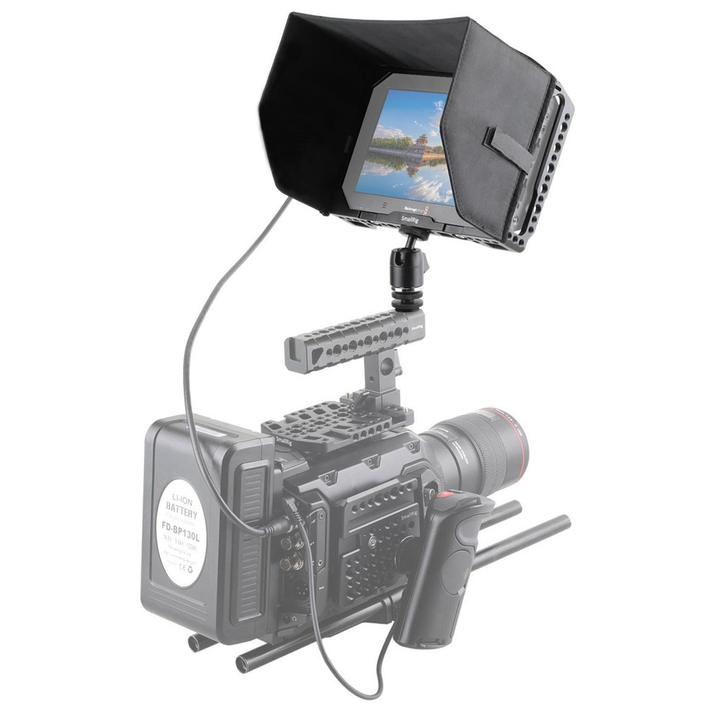 SMALLRIG 7" Monitor Cage with Sunhood for Blackmagic Video Assist 1988