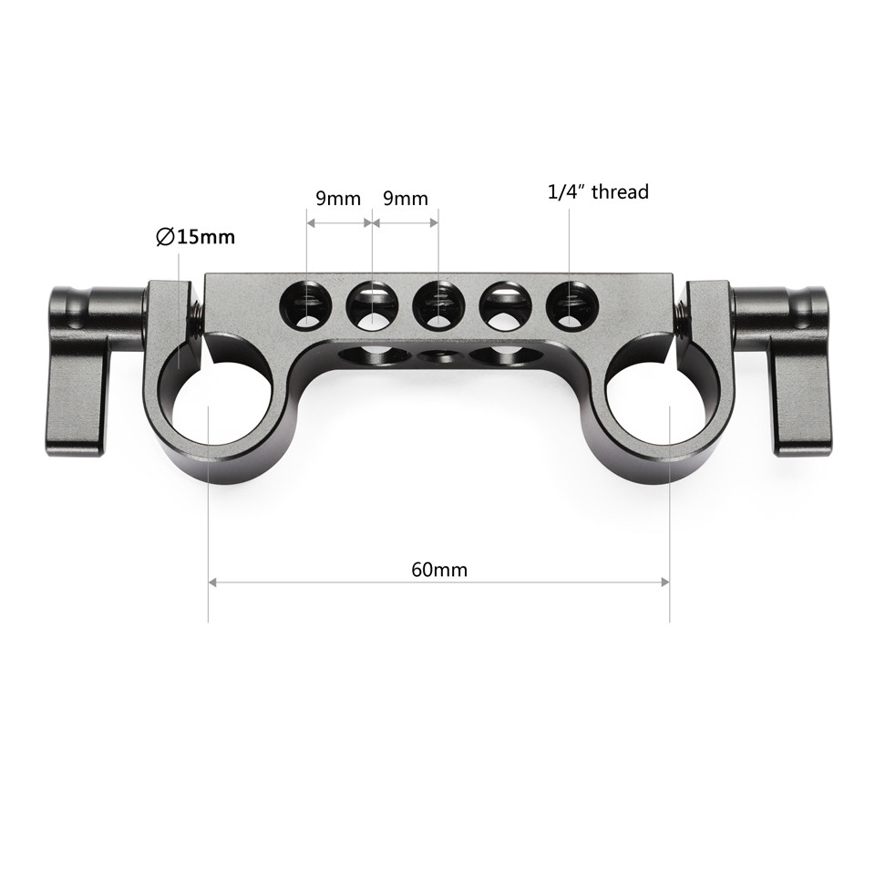 SmallRig Super Lightweight 15mm-Railblock (2pcs Pack) 2061