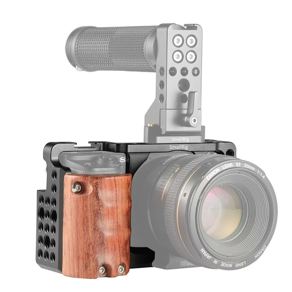 SmallRig Cage with Wooden Handgrip for Sony A6000/A6300 2082