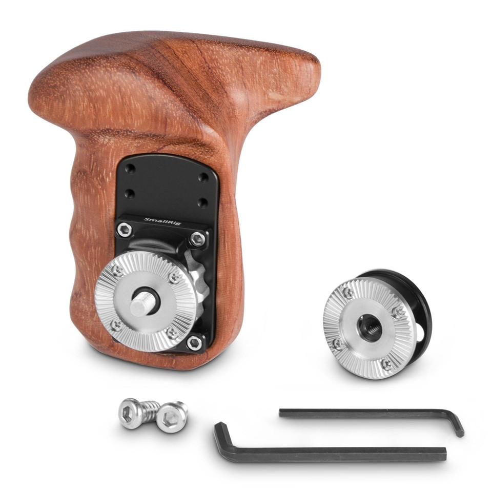 SmallRig Right Side Wooden Grip with Arri Rosette Bolt-On Mount 2083D