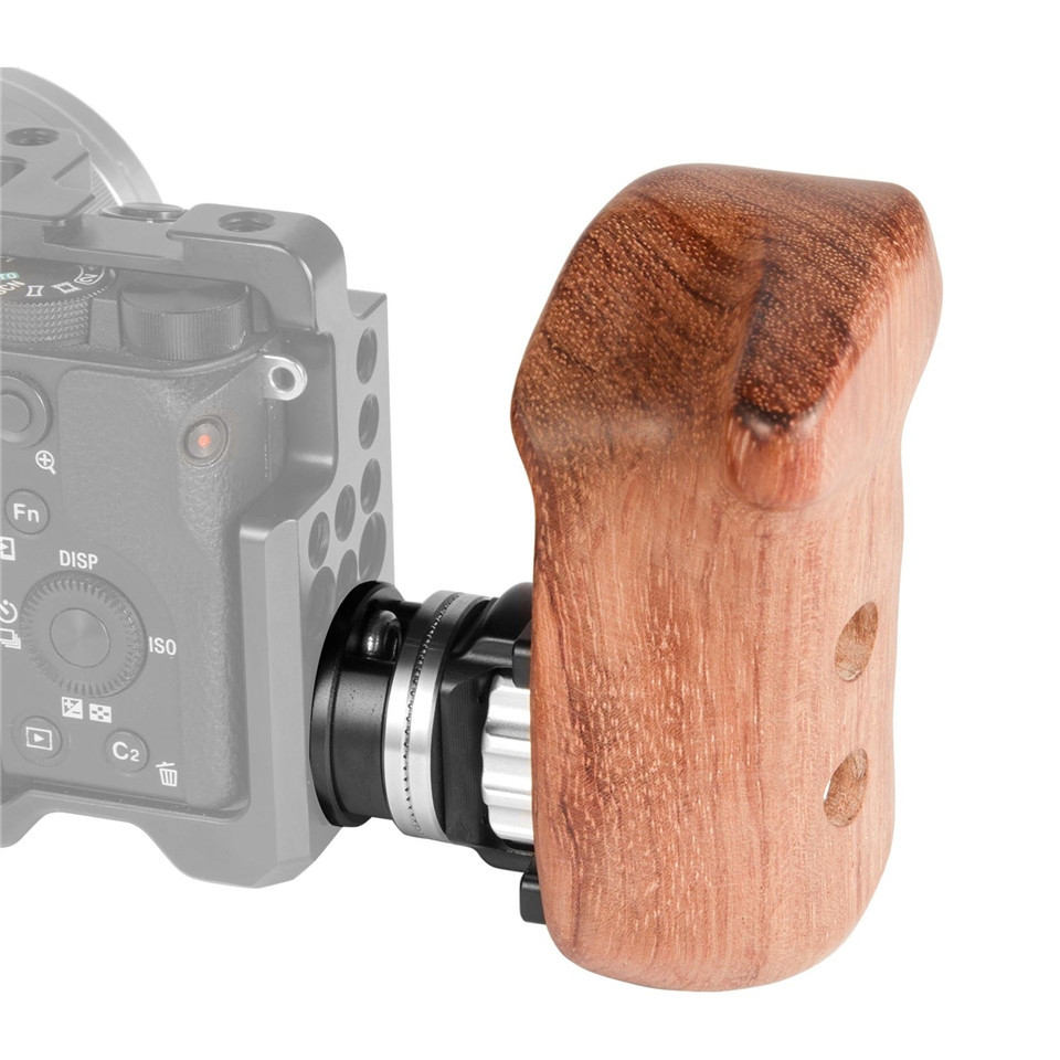 SmallRig Right Side Wooden Grip with Arri Rosette Bolt-On Mount 2083D