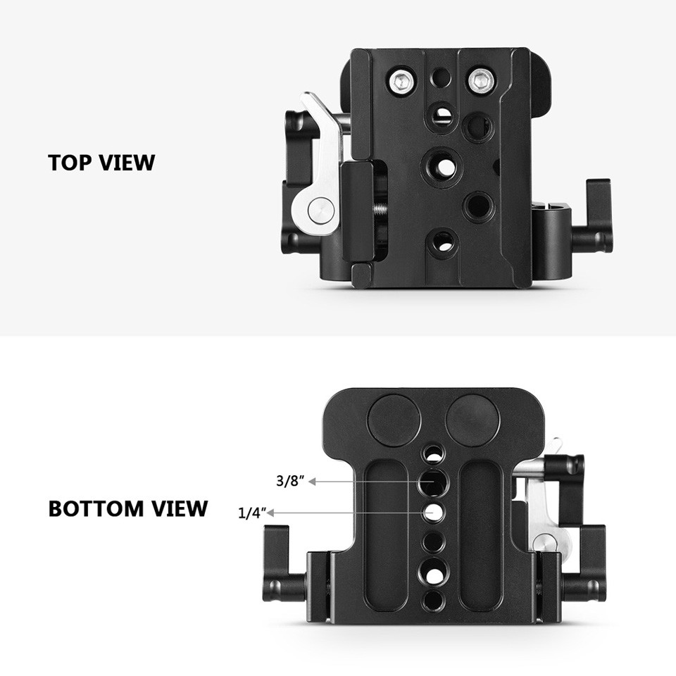 SmallRig Universal 15mm Rail Support System Baseplate 2092B