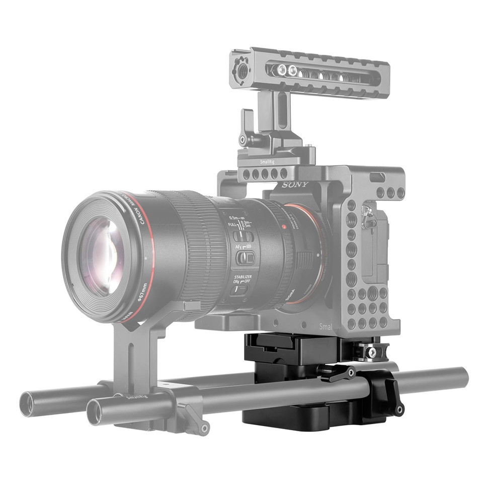 【期間限定！最安値挑戦】 SmallRig Universal 15mm Rail Support System Baseplate 2092 ビデオカメラ