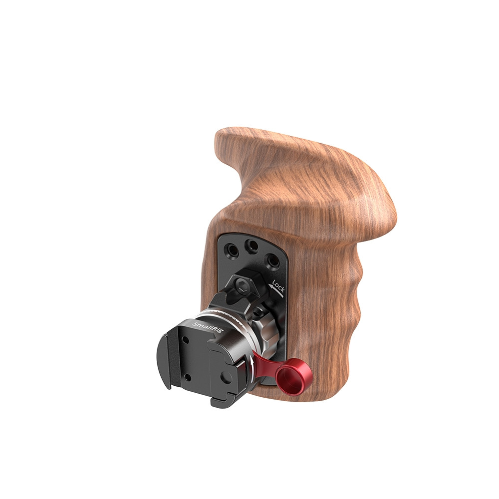 SmallRig Left Side Wooden Grip with NATO Mount 2118C
