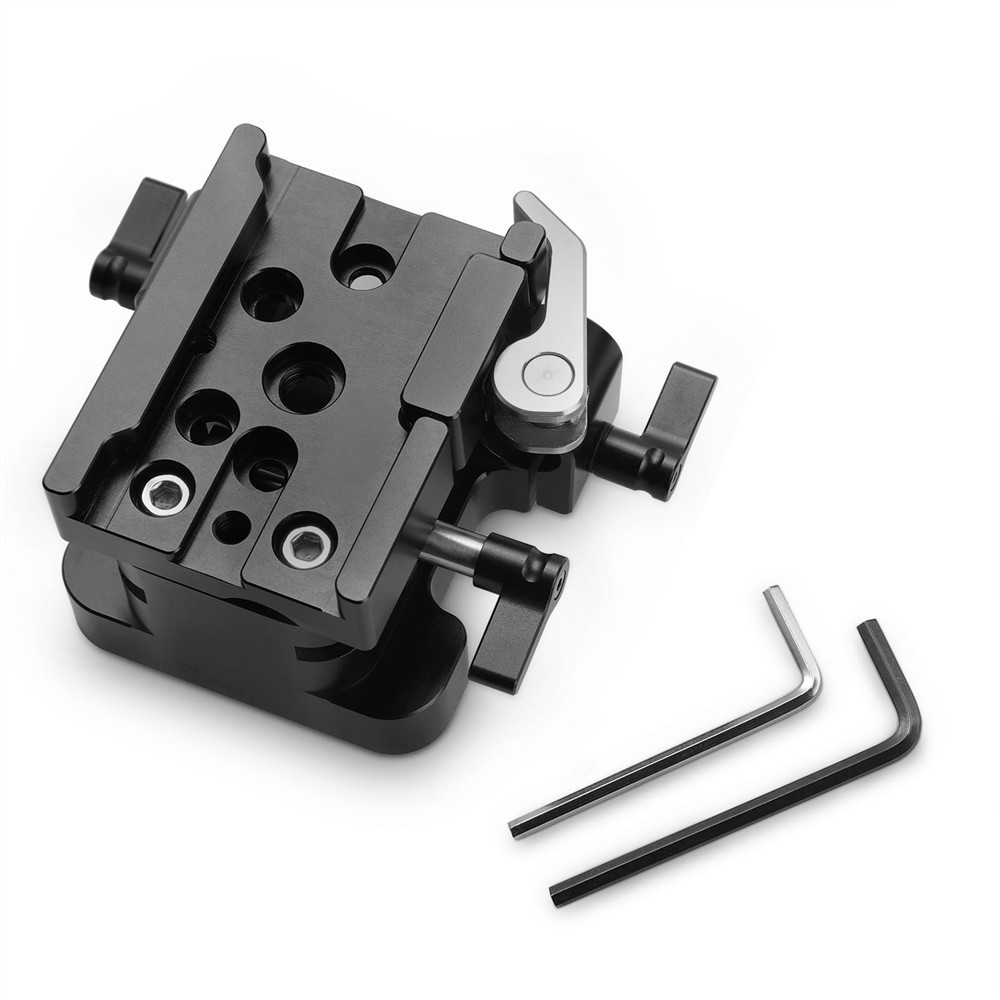 SmallRig Universal 15mm Rail Support System Baseplate (QR Plate Excluded) 2145B