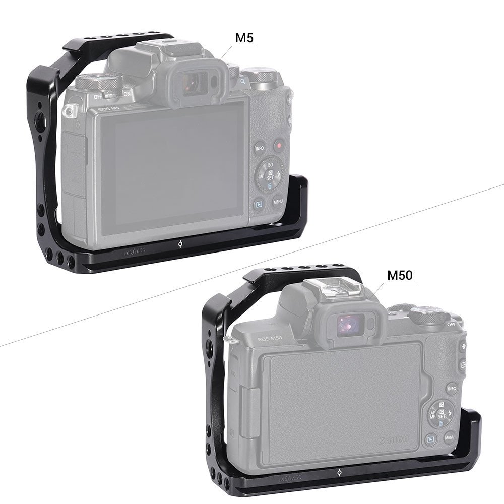 SmallRig Käfig für Canon EOS M50/M5 mit Integriertem Griff und NATO Rail 2168 