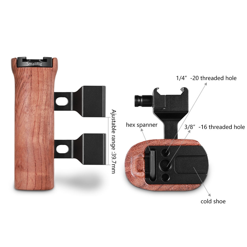 SmallRig Wooden NATO Side Handle 2187B