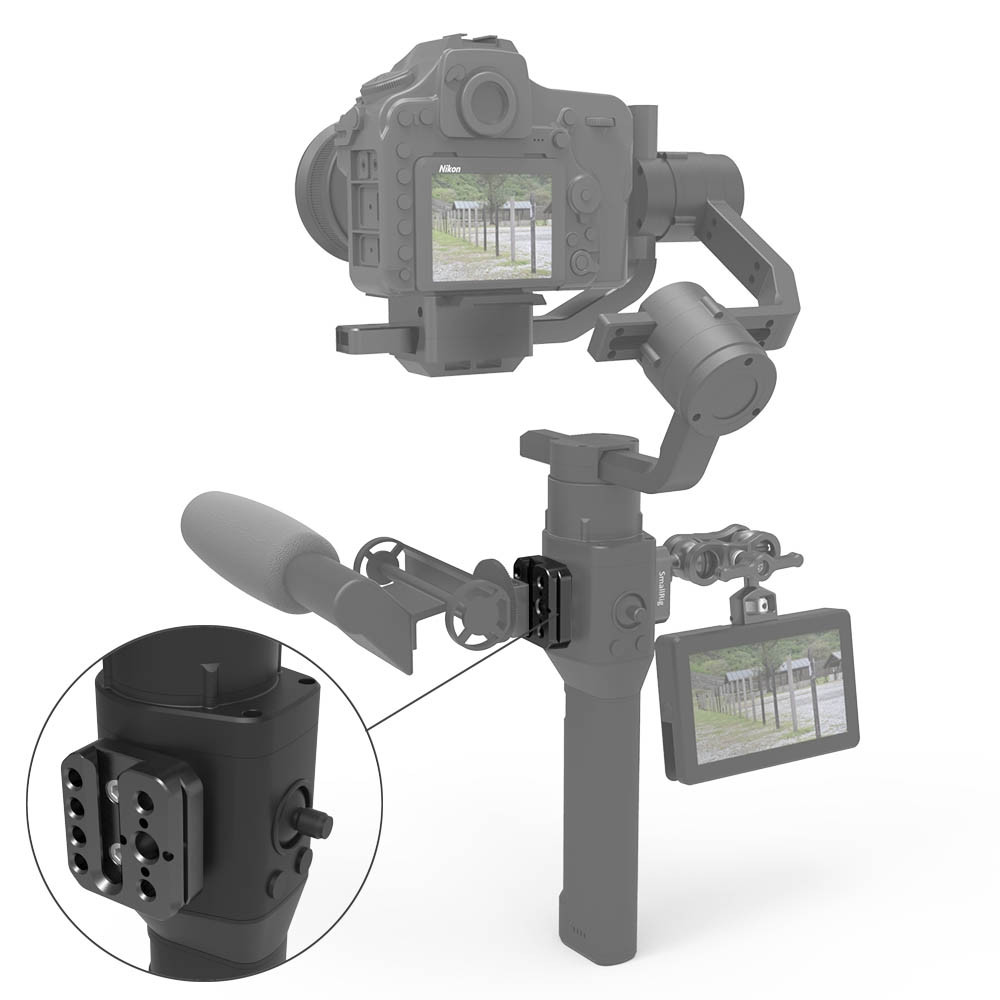 Nitze Support émetteur Vidéo Sans Fil Pour Stabilisateur DJI | Compatible RS 2, RSC 2, RS 3, RS 3 Pro, RS 4, RS 4 Pro | Léger Et Robuste
