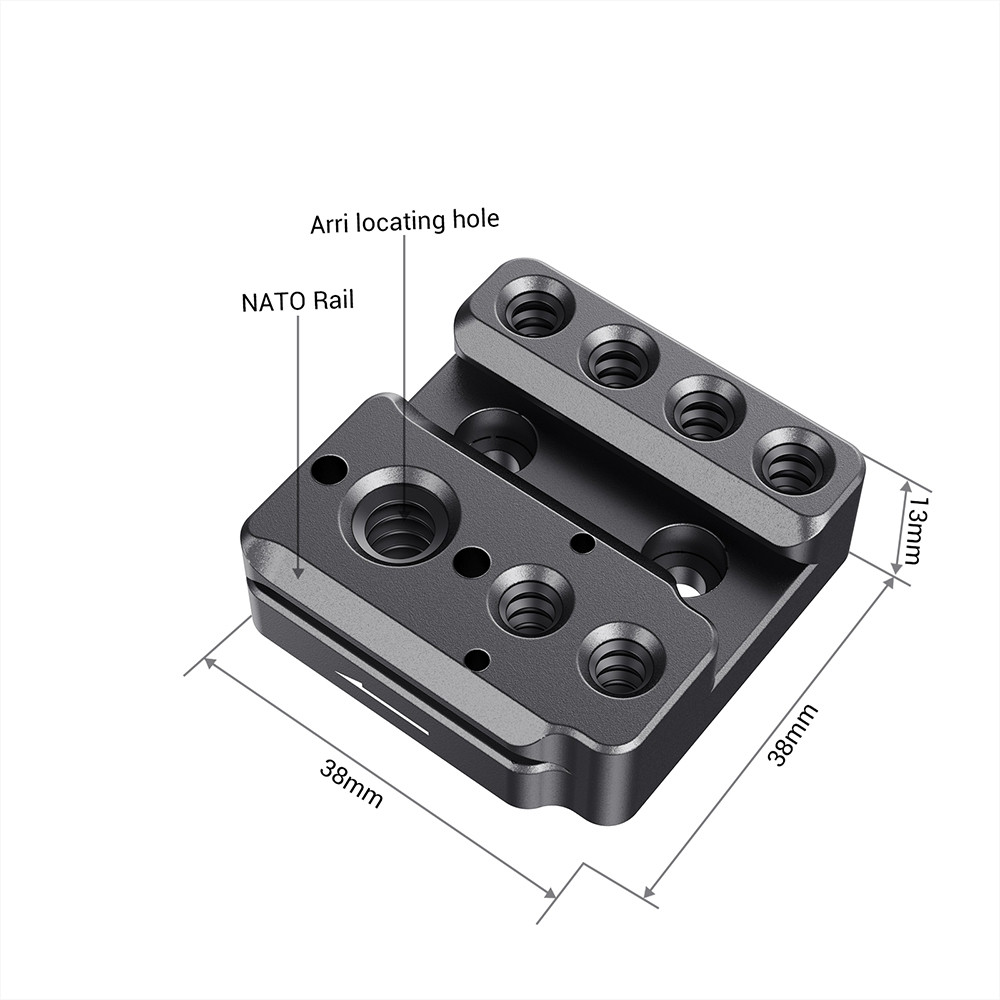 SmallRig Mounting Plate for DJI Ronin-S/SC and RS 2/RSC 2/RS 3/RS 3 Pro / RS 4 / RS 4 Pro Gimbal 2214B