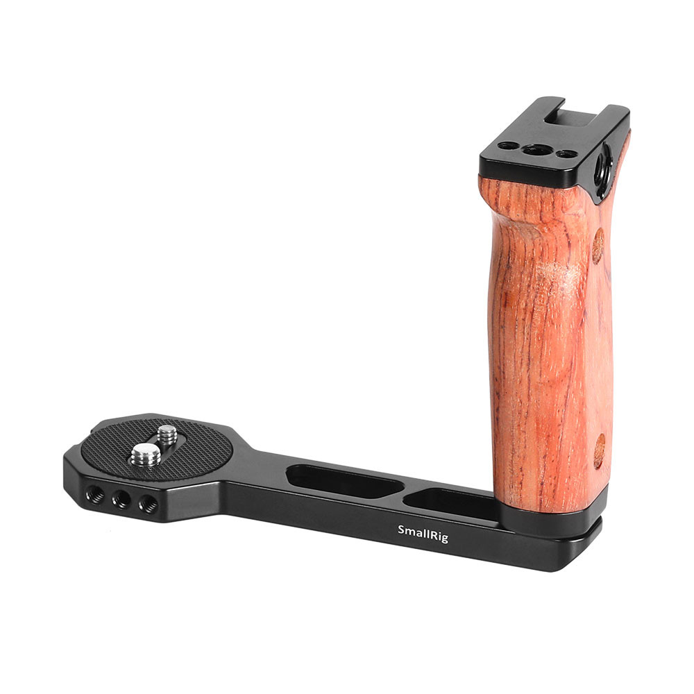 SmallRig Wooden Side Handle for DJI Ronin-S/SC/RS 2/RSC 2/ RS 3/RS 3 Pro & ZHIYUN CRANE 2S/2/V2 & MOZA Air 2/AirCorss 2 Gimbals BSS2222B