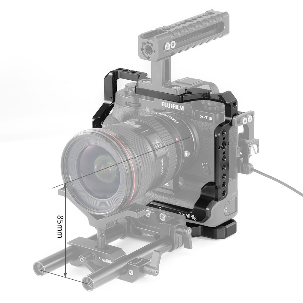 SmallRig Cage for Fujifilm X-T2 and X-T3 Camera with VG-XT3 Battery Grip 2229