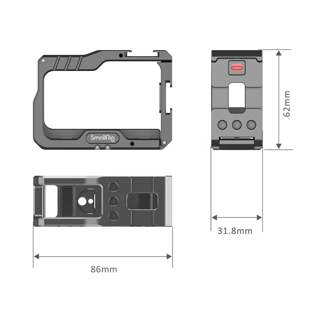 SmallRig Vlogging Cage for Insta360 ONE R 2798