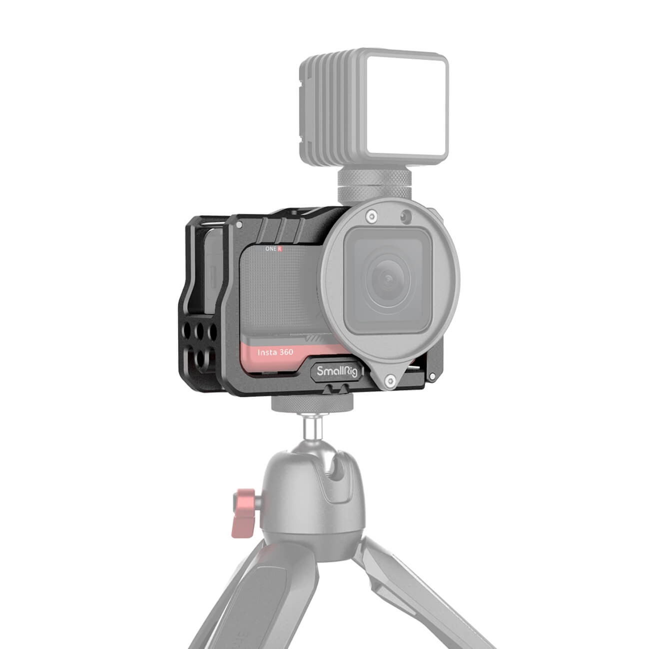 Gabbia Per GoPro Hero 12/11/10/9 In Lega Di Alluminio SMALLRIG – Due Attacchi Cold Shoe E Base Pieghevole (3084C)