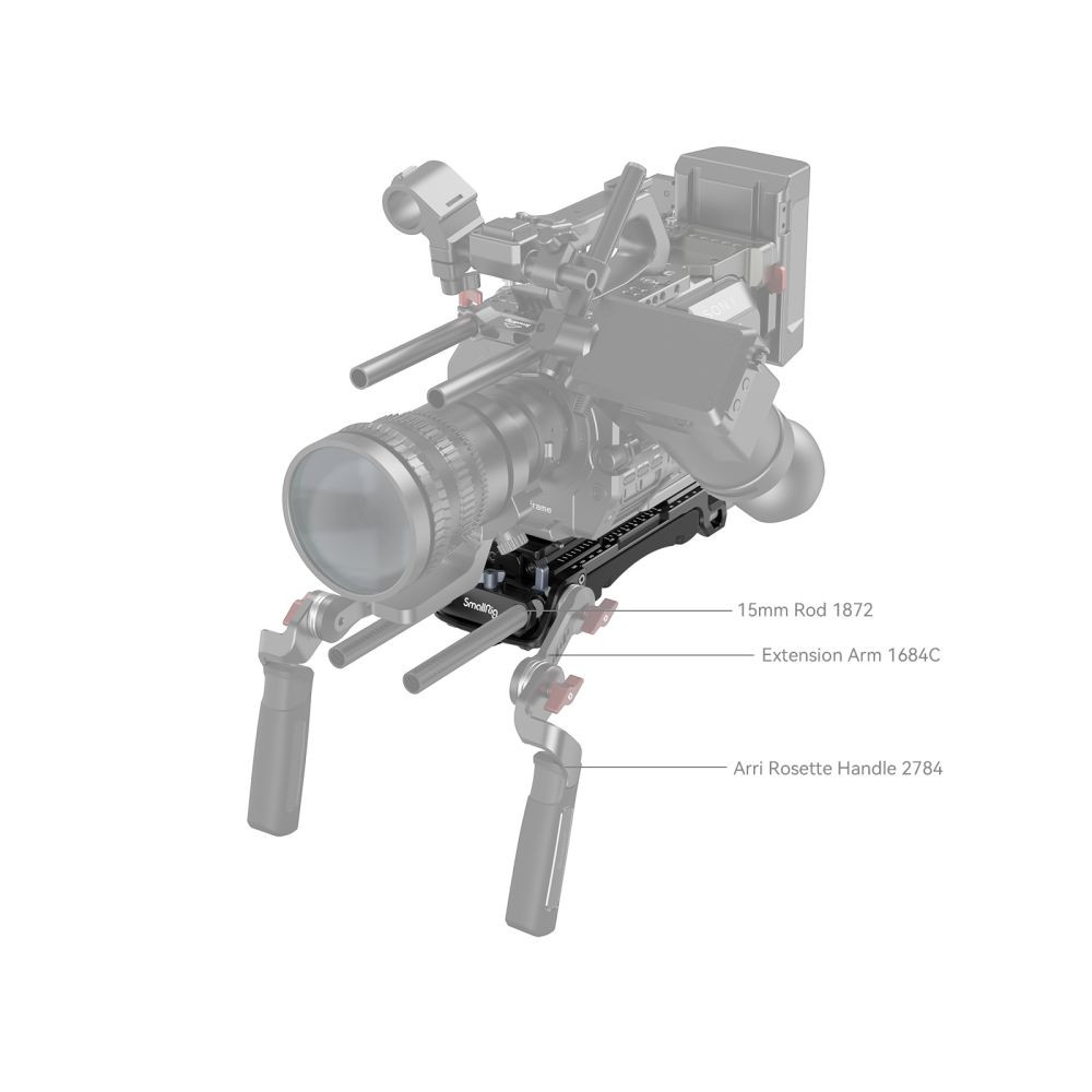 SmallRig Universal Shoulder Rig (Compatible with Sony VCT-14 Plate) 2837C