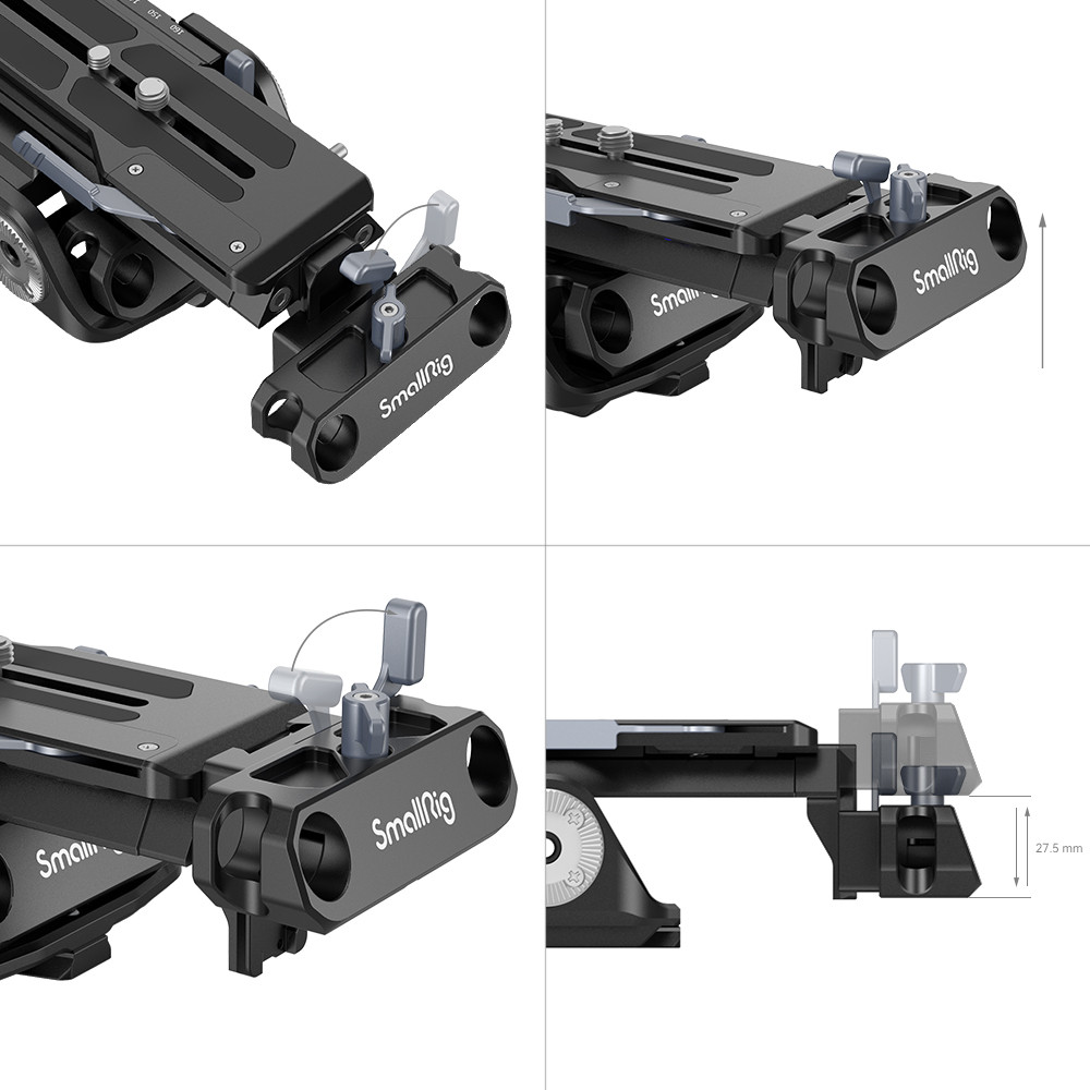 SmallRig Universal Shoulder Rig (Compatible with Sony VCT-14 Plate) 2837C