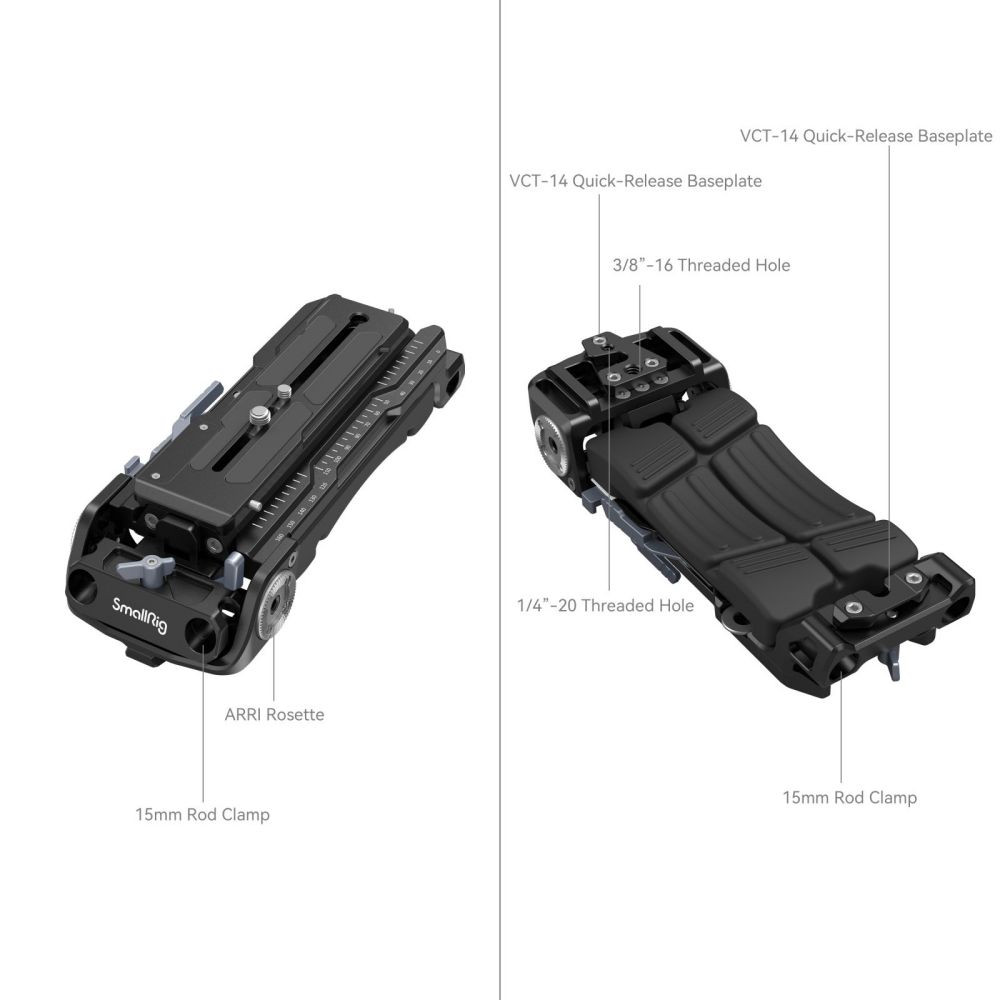 SmallRig Universal Shoulder Rig (Compatible with Sony VCT-14 Plate) 2837C
