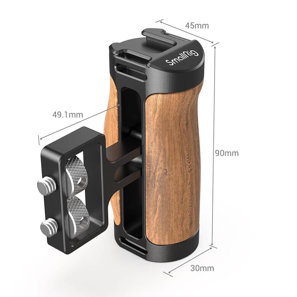 SmallRig Wooden Mini Side Handle (1/4”-20 Screws) 2913 