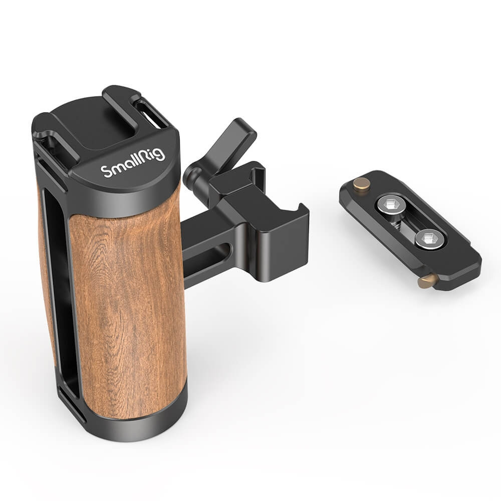 SmallRig Wooden NATO Side Handle （with Quick Release NATO Rail）2978