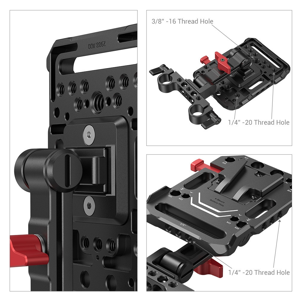 SmallRig V Mount Battery Plate with Adjustable Arm 2991