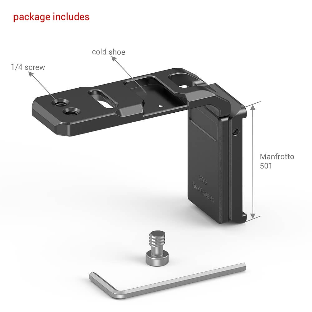 SmallRig Quick Release Extension Bracket for ZHIYUN CRANE 2S Handheld Stabilizer 3006