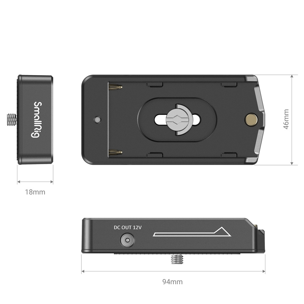 SmallRig NP-F Battery Adapter Plate Lite 3018