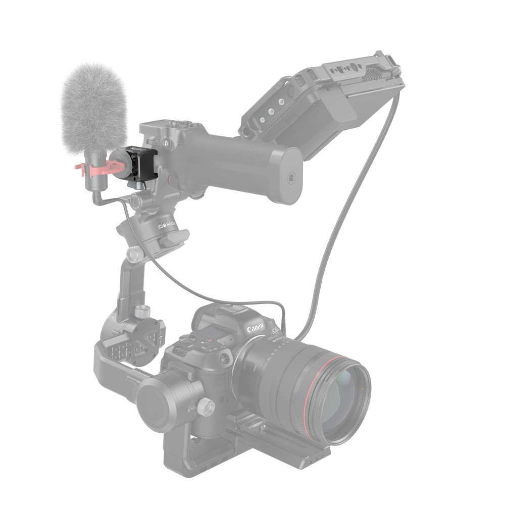  Leftfoto Camera Monitor Mount for DJI RS3-mini/RS2/RS3/RS-3pro/  RSC2 Gimbal Stabilizer Accessories,With1/4 & 3/8 Threads, Cold Shoe and  Rotatable : Electronics