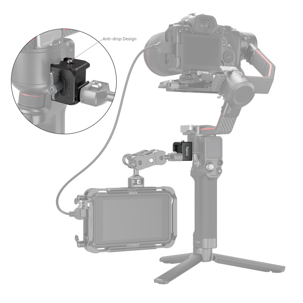 SmallRig Monitor Mounting Support for DJI RS 2 / RSC 2 / RS 3 / RS 3 Pro /RS  3 mini 3026B