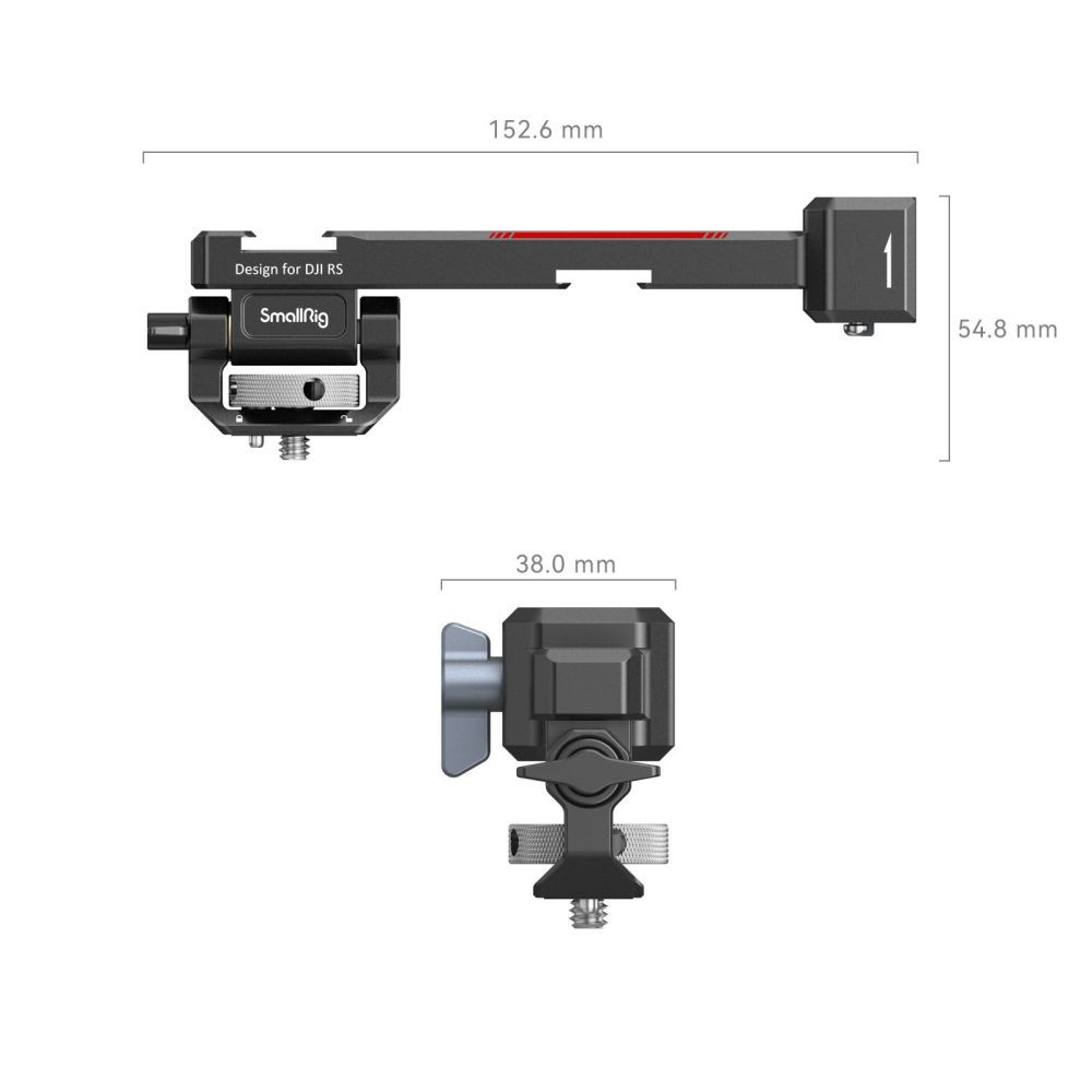 SmallRig Monitor Mounting Support for DJI RS 2 / RSC 2 / RS 3 / RS 3 Pro /RS  3 mini 3026B