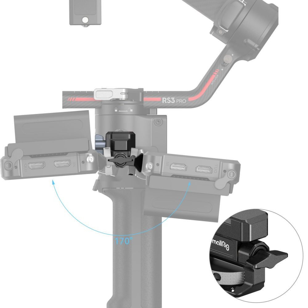 SmallRig Monitor Mounting Support for DJI RS 2 / RSC 2 / RS 3 / RS 3 Pro  /RS 3 mini 3026B