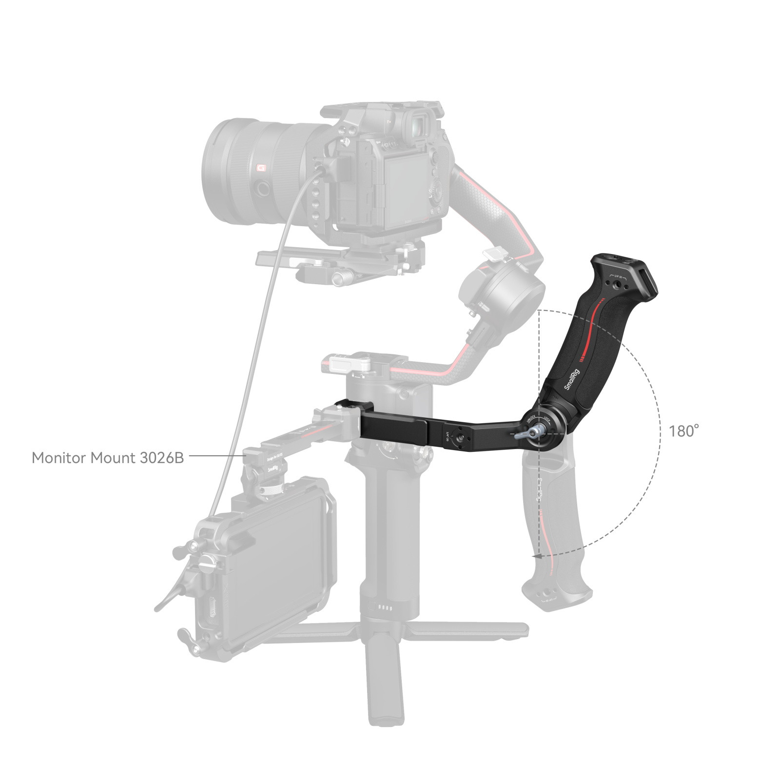 SmallRig Sling Handle for DJI RS 2 / RSC 2 / RS 3 / RS 3 Pro / RS 3 Mini / RS 4 / RS 4 Pro / RS 4 Mini / RS 5 3028E