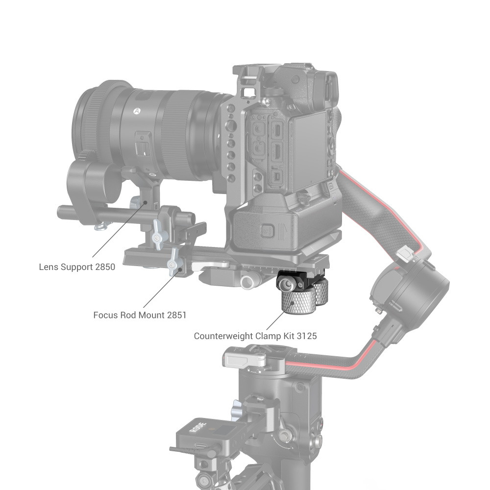 SmallRig Extended Quick Release Plate for DJI RS 2 / Ronin-S / RS 3 / RS 3 Pro 3031B