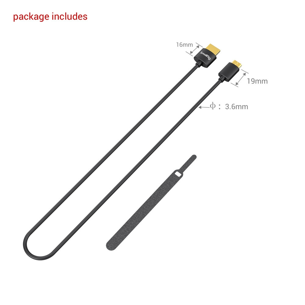 SmallRig Ultra Slim 4K Data Cable (C to A) 55cm 3041