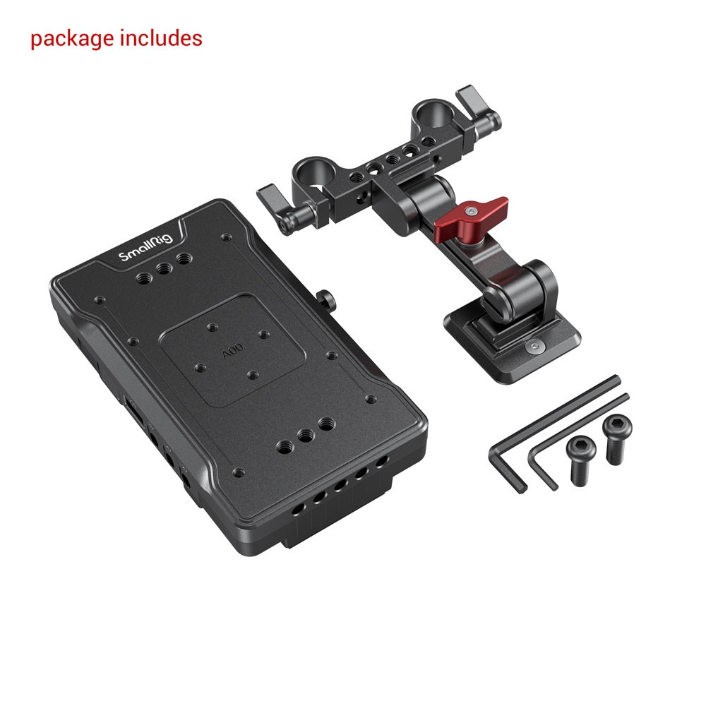 SmallRig V Mount Battery Adapter Plate with Adjustable Arm 3059